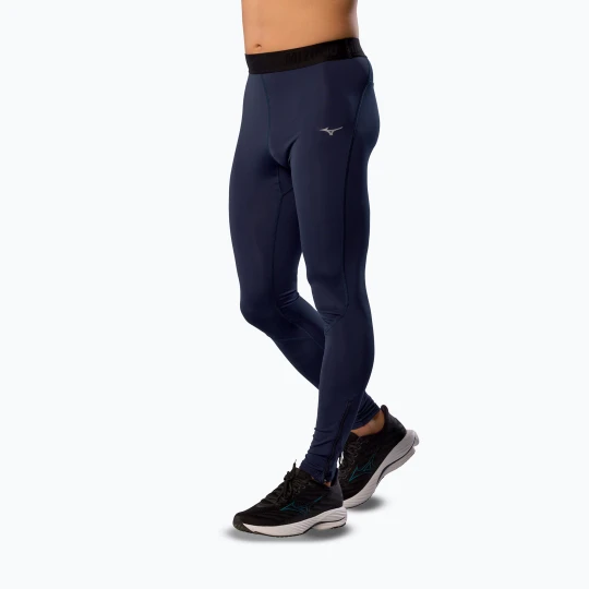 Zdjęcie produktu Legginsy do biegania męskie Mizuno Core Impulse Long baritone blue Granatowy