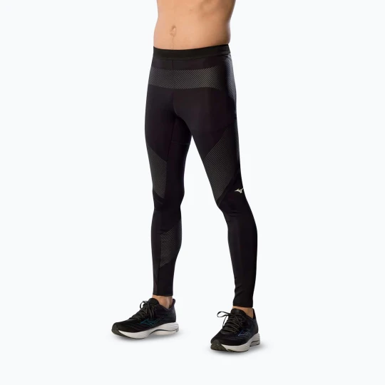 Zdjęcie produktu Legginsy do biegania męskie Mizuno Tech Biogear Sonic Long black