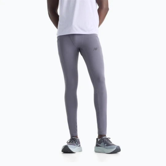 Zdjęcie produktu Legginsy do biegania męskie New Balance Reflective RC Heat 28" neptune grey