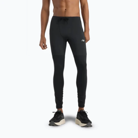 Zdjęcie produktu Legginsy do biegania męskie New Balance Sleek Pocket black