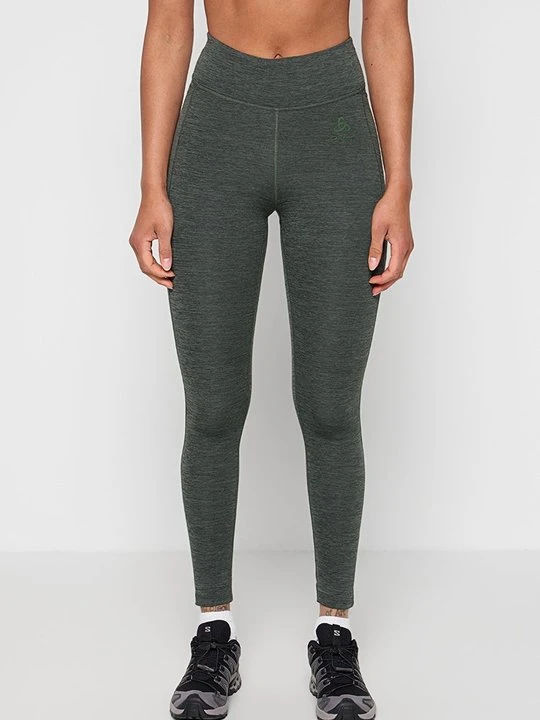Zdjęcie produktu Legginsy do biegania Odlo zielony