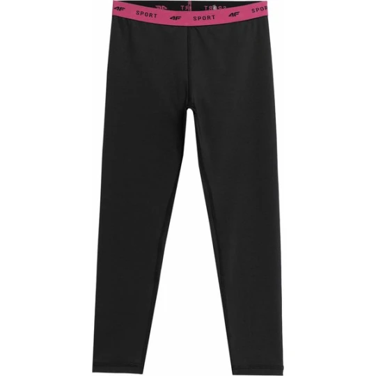 Zdjęcie produktu Legginsy dziewczęce 4FJAW23TFTIF142 4F Czarny