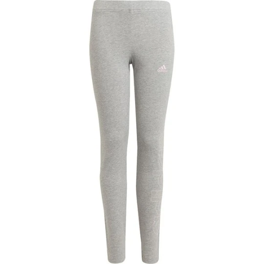 Zdjęcie produktu Legginsy dziewczęce Essentials Linear Logo Tights Adidas Szary