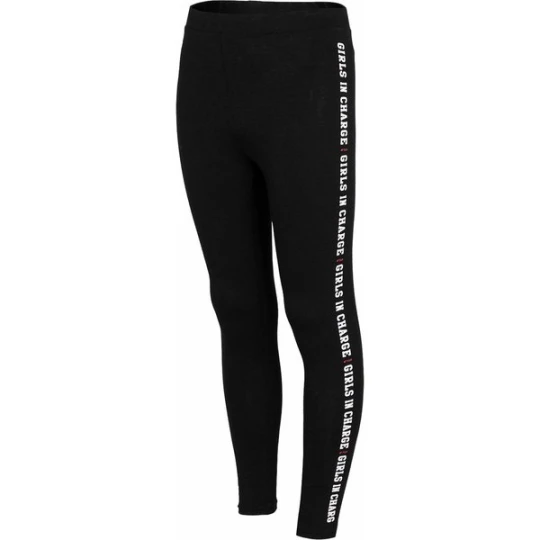Zdjęcie produktu Legginsy dziewczęce HJZ22 JLEG003 4F Czarny