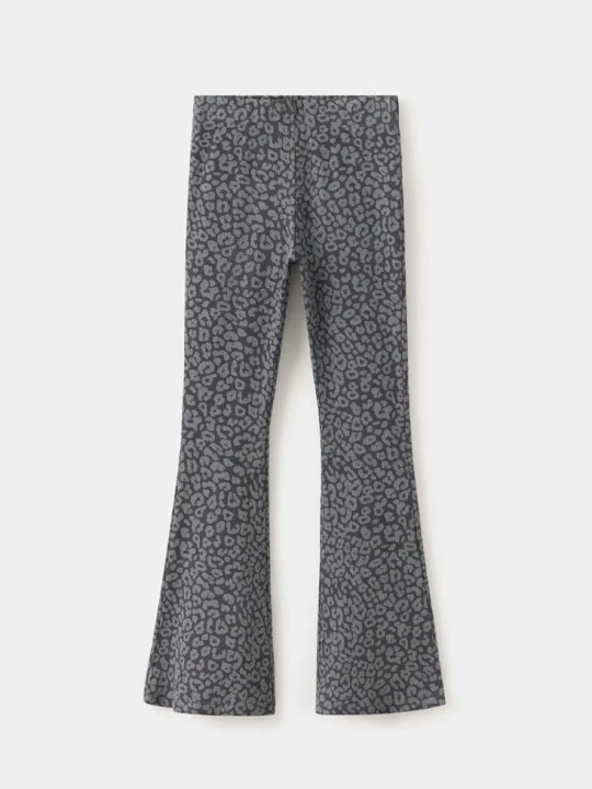 Zdjęcie produktu Legginsy flare ze zwierzęcym wzorem antracytowy - Dzieci - MANGO KIDS