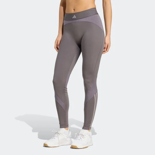Zdjęcie produktu Legginsy Hyperglam Shine Full-Length Adidas szary