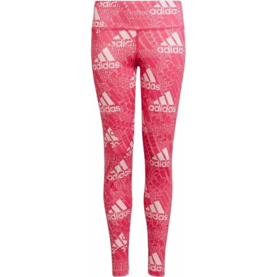 Zdjęcie produktu Legginsy juniorskie Aeroready Designed to Move Brand Love Long Tights Adidas Różowy