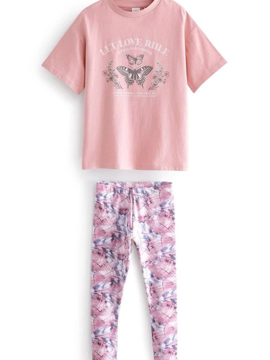 Zdjęcie produktu Spodnie legginsy Next różowy