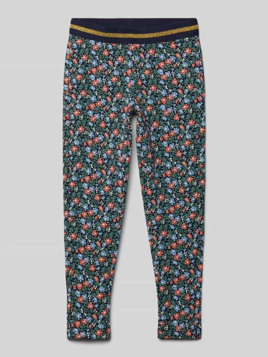 Zdjęcie produktu Legginsy o kroju regular fit z elastycznym pasem BLUE SEVEN Granatowy