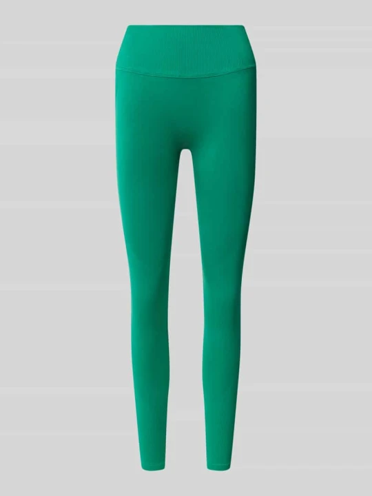 Zdjęcie produktu Legginsy o kroju skinny fit z szerokim, elastycznym pasem Stronger Trawiasty zielony