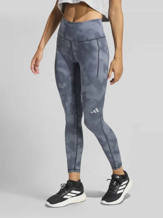Zdjęcie produktu Legginsy o kroju slim fit do sportu z kieszenią na telefon komórkowy Adidas Średnioszary