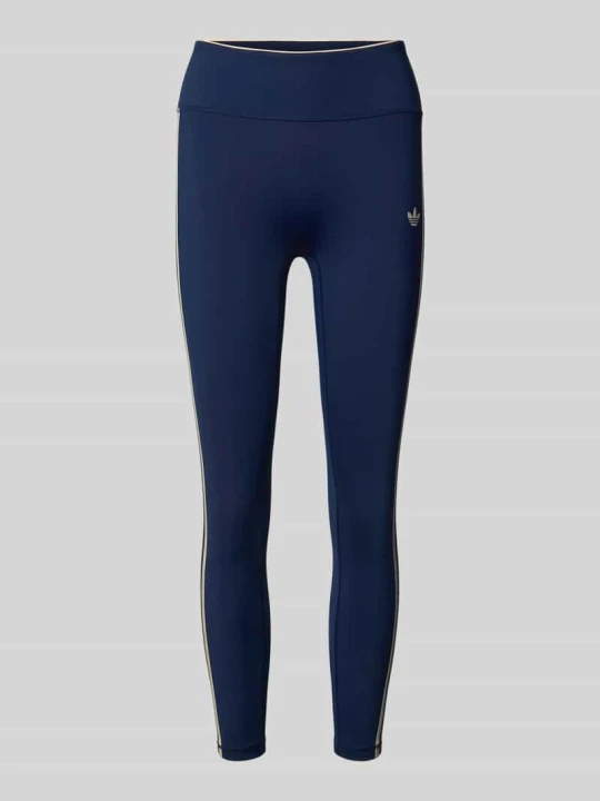 Zdjęcie produktu legginsy o kroju slim fit do sportu z technologią climacool Adidas Ciemnoniebieski