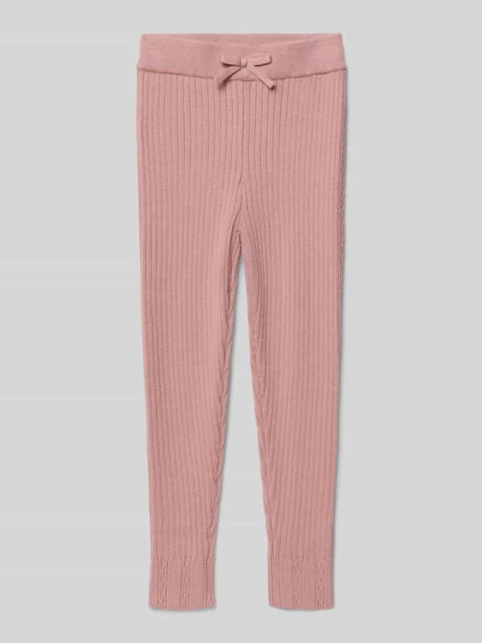 Zdjęcie produktu Legginsy o kroju slim fit z drobnym prążkowaniem Mayoral Brudnoróżowy