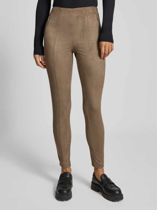 Zdjęcie produktu Legginsy o kroju slim fit z efektem weluru model ‘ANGALI LIFE’ Only