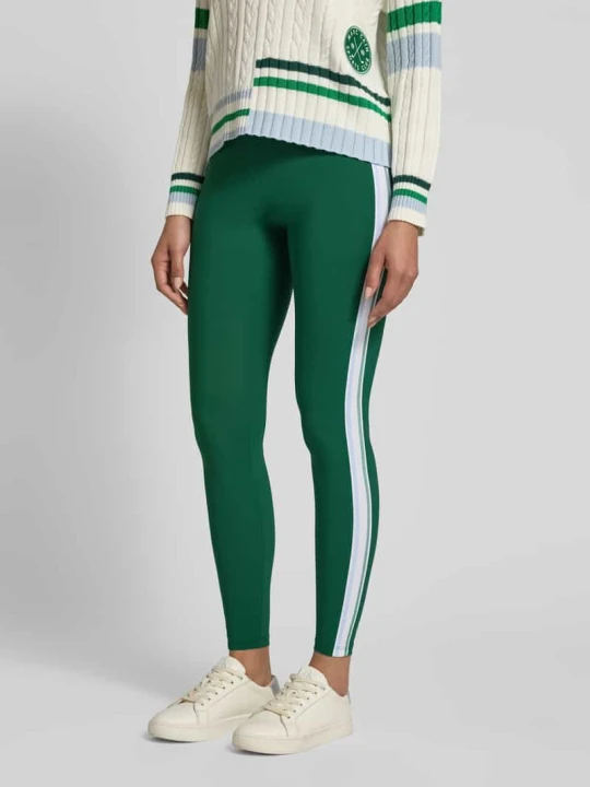 Zdjęcie produktu Legginsy o kroju slim fit z elastycznym pasem Marc Cain Zielony
