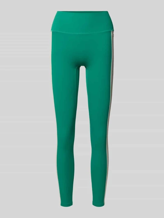 Zdjęcie produktu Legginsy o kroju slim fit z nadrukiem logo model 'Dynamic' P.E Nation Zielony