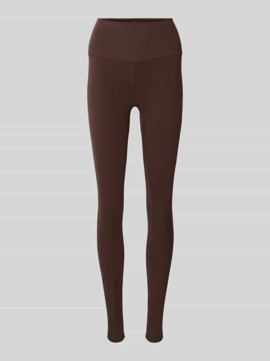 Zdjęcie produktu Legginsy o kroju slim fit z nadrukiem z logo model 'Freesoft' Varley Ciemnobrązowy