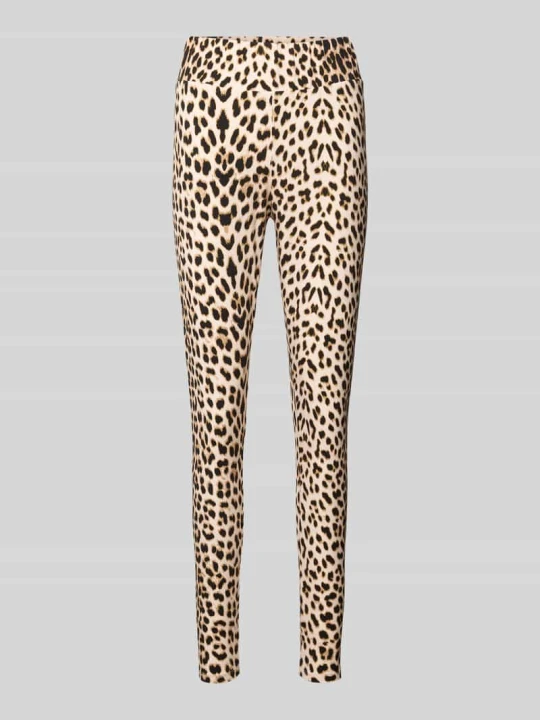Zdjęcie produktu Legginsy o kroju super skinny fit z szerokim pasem model ‘Rita’ Oh April Camel