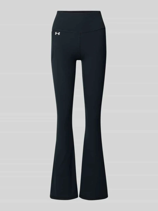 Zdjęcie produktu Legginsy o rozkloszowanym kroju z szerokim pasem Model 'Motion' Under Armour Czarny