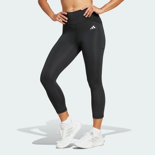 Zdjęcie produktu Legginsy Optime Essentials Stash 3/4 Adidas czarny