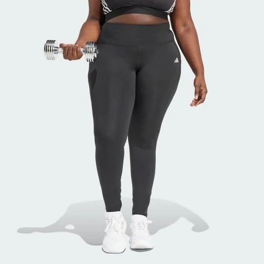 Zdjęcie produktu Legginsy Optime Essentials Stash Pocket Full-Length (Plus Size) Adidas czarny