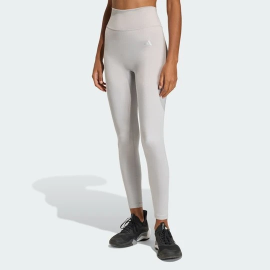 Zdjęcie produktu Legginsy Optime Essentials Workout Shine 7/8 Adidas Grey Two