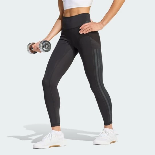 Zdjęcie produktu Legginsy Optime Workout 3-Stripes 7 / 8 Adidas czarny