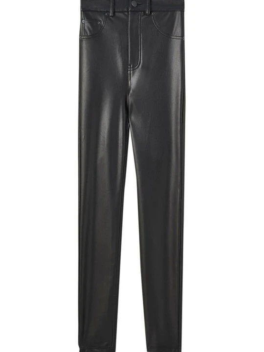 Zdjęcie produktu Spodnie legginsy PULL&BEAR czarny melanż