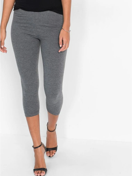 Zdjęcie produktu Legginsy rybaczki (2 pary) BonPrix szary