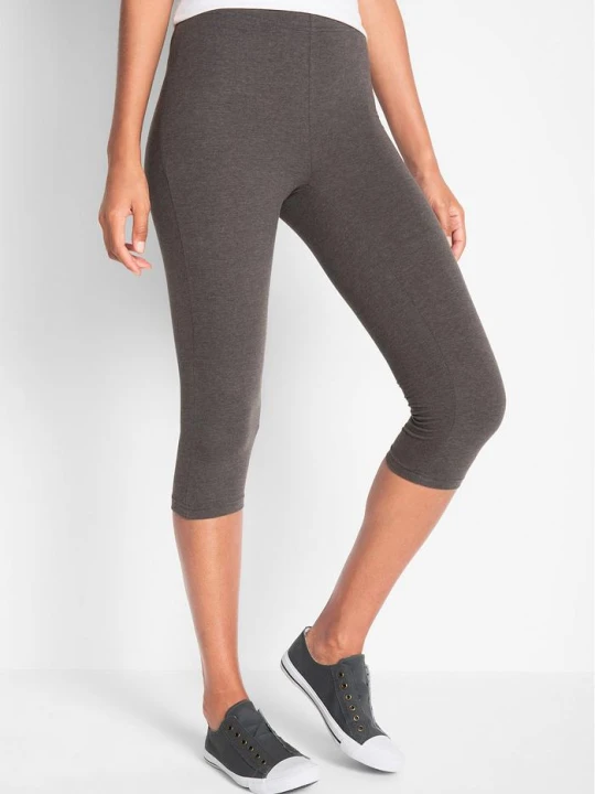 Zdjęcie produktu Legginsy rybaczki (2 pary w opak.) BonPrix szary