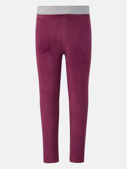 Zdjęcie produktu Legginsy z imitacjizamszu z błyszczącym pasem s.Oliver czerwony