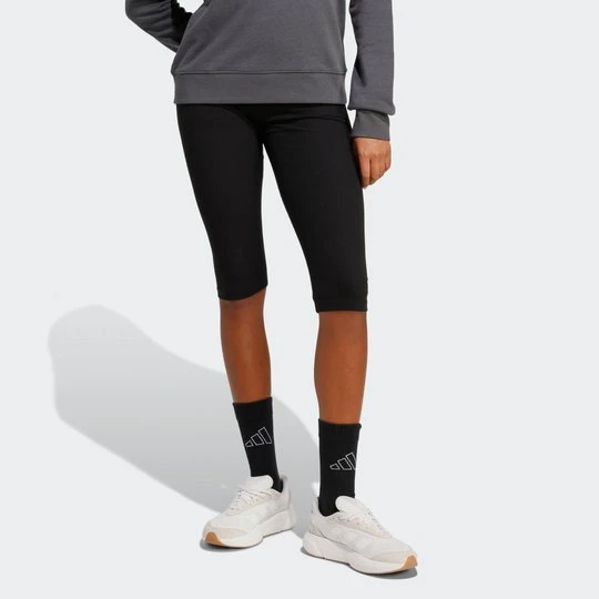 Zdjęcie produktu Legginsy Seasonal Essentials Rib Capri Adidas czarny