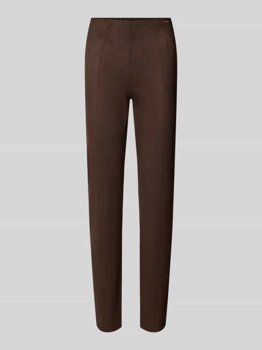 Zdjęcie produktu Legginsy Slim w materiał skóropodobny model 'MAYA' Guess Ciemnobrązowy
