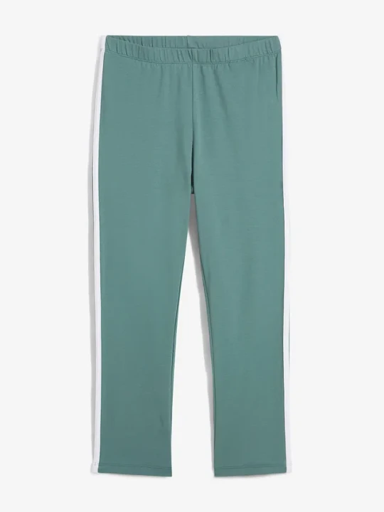 Zdjęcie produktu Legginsy sportowe, dł. 3 / 4 BonPrix zielony