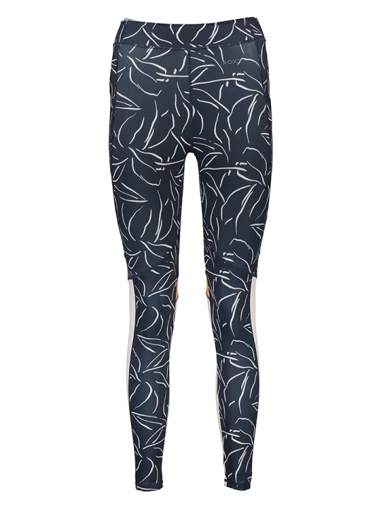 Zdjęcie produktu Roxy Legginsy sportowe "Keep on trying" w kolorze granatowym rozmiar: XS
