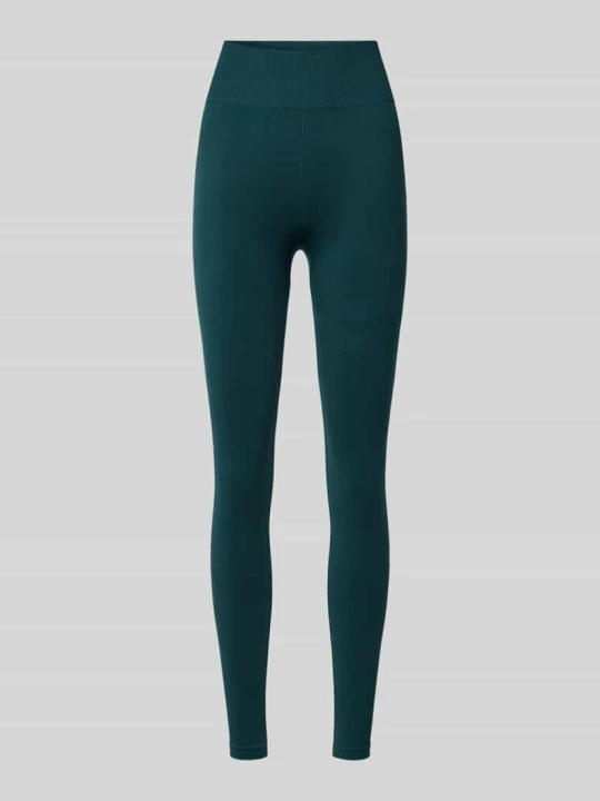Zdjęcie produktu Legginsy sportowe z nadrukiem z logo Stronger Ciemnozielony