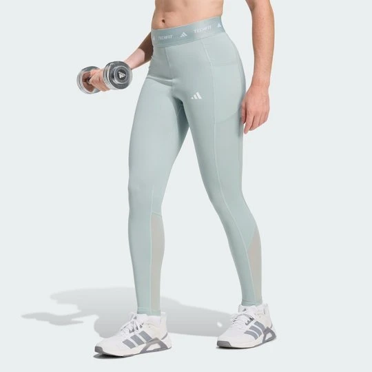 Zdjęcie produktu Legginsy Techfit Stash Pocket Full-Length Adidas Wonder Sage