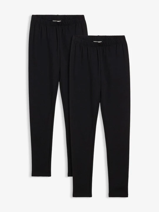 Zdjęcie produktu Legginsy termiczne (2 szt.) BonPrix czarny