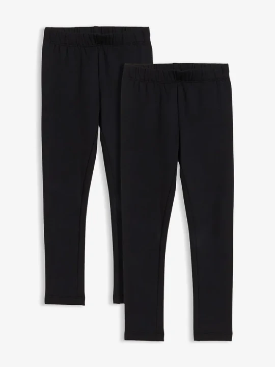 Zdjęcie produktu Legginsy termiczne (2 szt.) BonPrix czarny