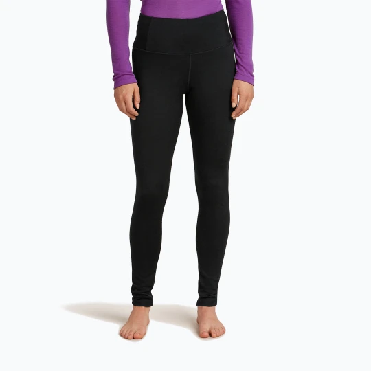 Zdjęcie produktu Spodnie termoaktywne damskie icebreaker Merino 200 Oasis High Rise black