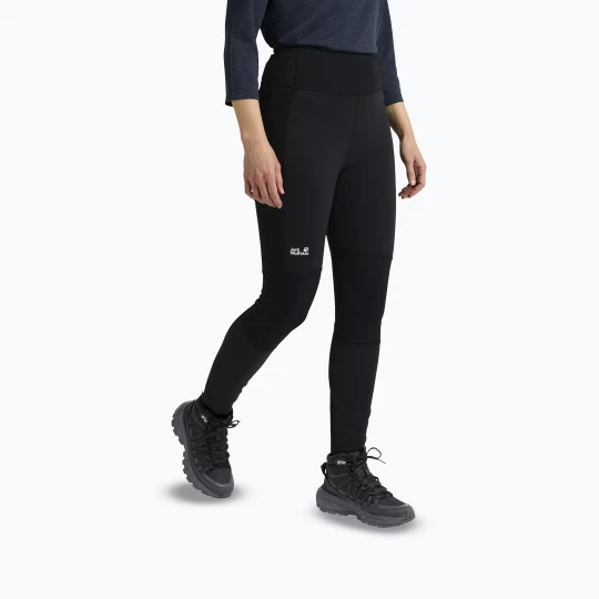 Zdjęcie produktu Legginsy trekkingowe damskie Jack Wolfskin Hike With Me black
