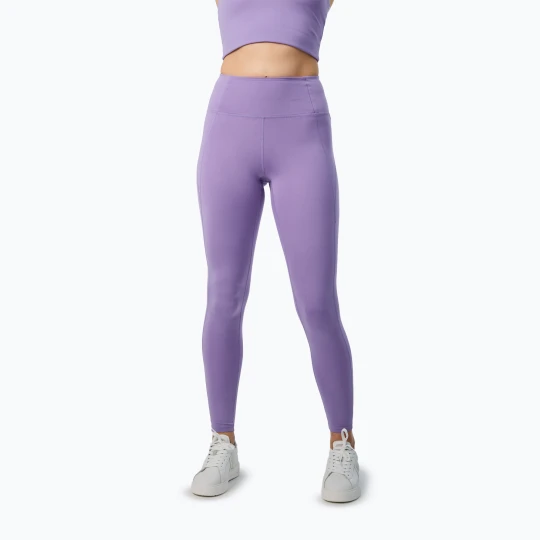 Zdjęcie produktu Legginsy treningowe damskie Girlfriend Collective Compressive cosmos Fioletowy