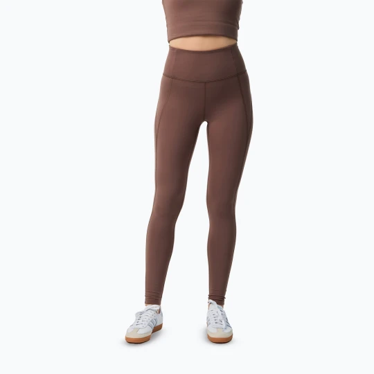 Zdjęcie produktu Legginsy treningowe damskie Girlfriend Collective Compressive porcini Brązowy