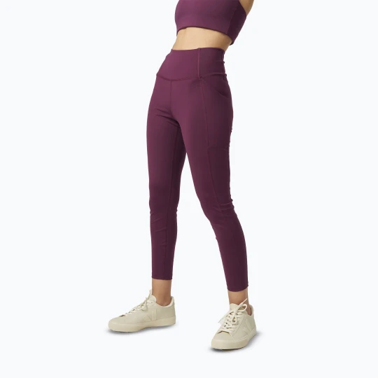 Zdjęcie produktu Legginsy treningowe damskie Girlfriend Collective Pocket plum Fioletowy