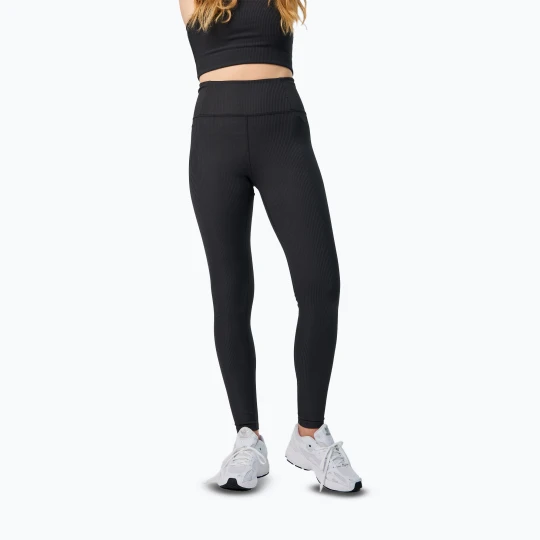Zdjęcie produktu Legginsy treningowe damskie Girlfriend Collective Rib black