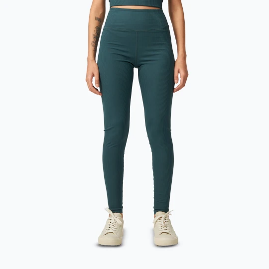 Zdjęcie produktu Legginsy treningowe damskie Girlfriend Collective Rib moss Zielony