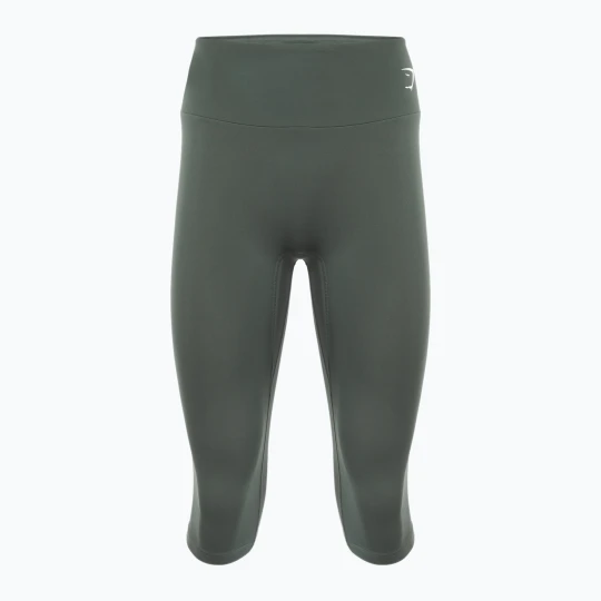 Zdjęcie produktu Legginsy treningowe damskie Gymshark Training Cropped obsidian / green