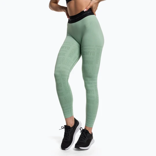 Zdjęcie produktu Legginsy treningowe damskie Gymshark Vision green / black