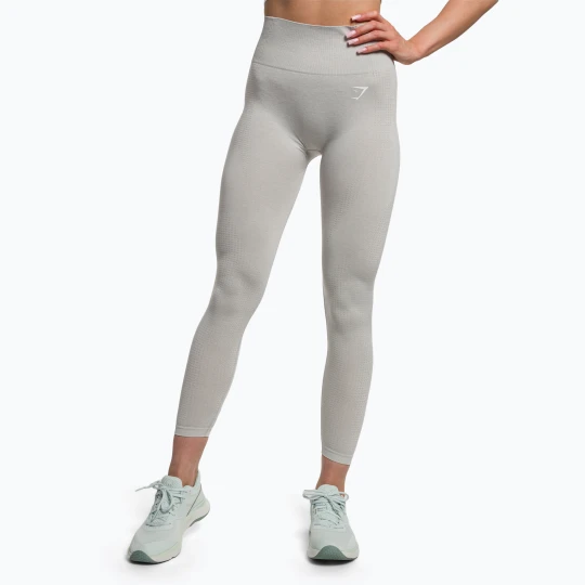 Zdjęcie produktu Legginsy treningowe damskie Gymshark Vital Seamless light grey marl
