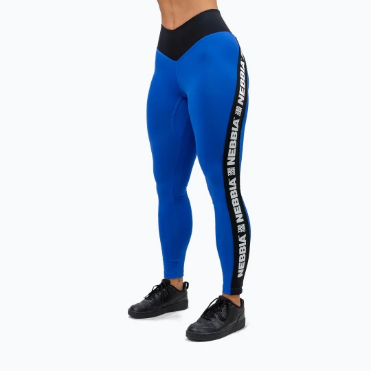 Zdjęcie produktu Legginsy treningowe damskie NEBBIA Iconic blue